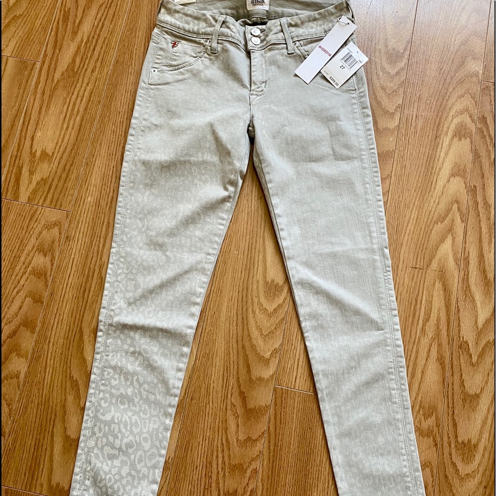 Hudson - Animal Print Skinny Jeans 27